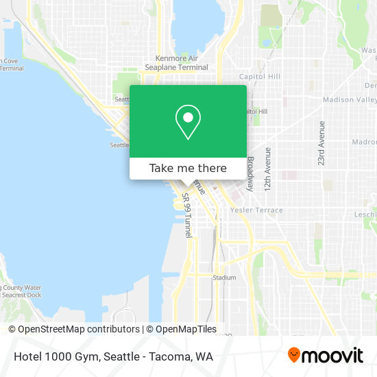 Mapa de Hotel 1000 Gym
