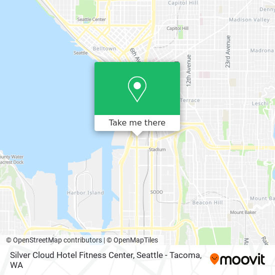 Mapa de Silver Cloud Hotel Fitness Center