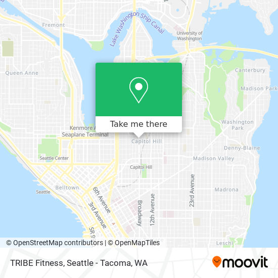 TRIBE Fitness map