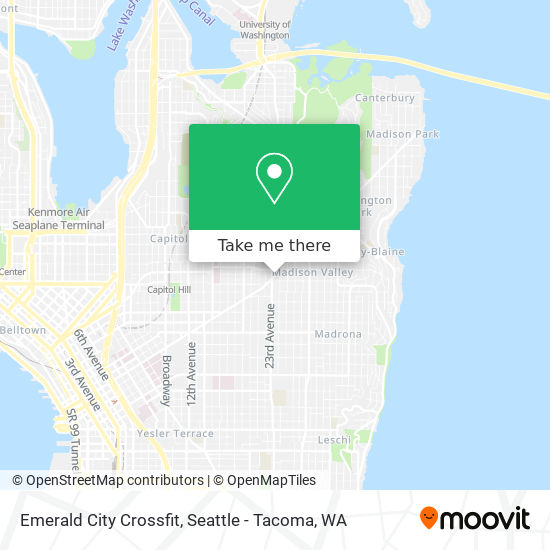 Emerald City Crossfit map