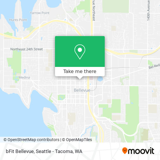 Mapa de bFit Bellevue