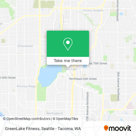 Mapa de GreenLake Fitness