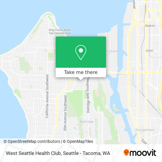 West Seattle Health Club map