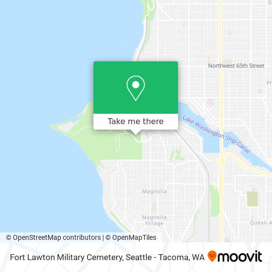 Fort Lawton Military Cemetery map