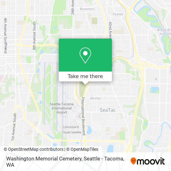 Mapa de Washington Memorial Cemetery