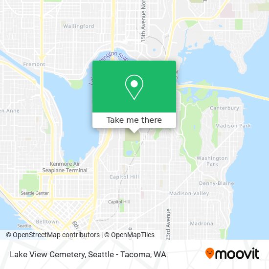 Lake View Cemetery map