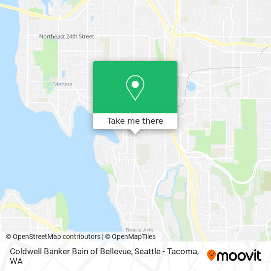 Coldwell Banker Bain of Bellevue map