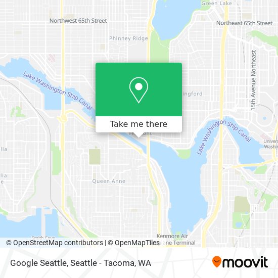 Mapa de Google Seattle