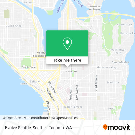 Mapa de Evolve Seattle