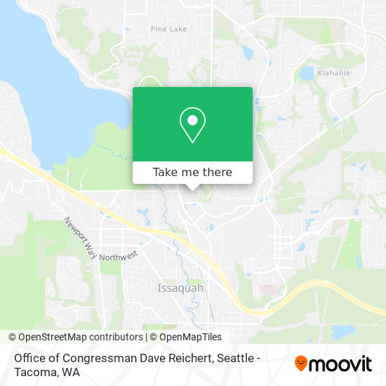 Mapa de Office of Congressman Dave Reichert