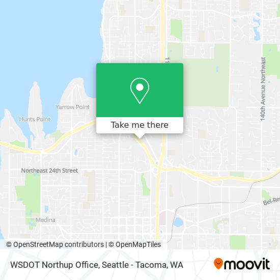 WSDOT Northup Office map