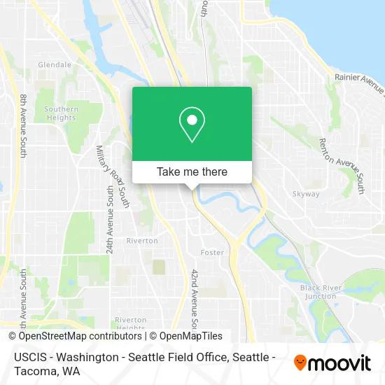 USCIS - Washington - Seattle Field Office map
