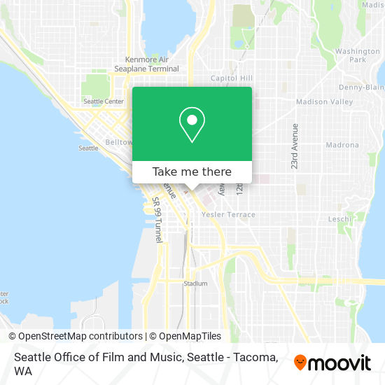 Seattle Office of Film and Music map