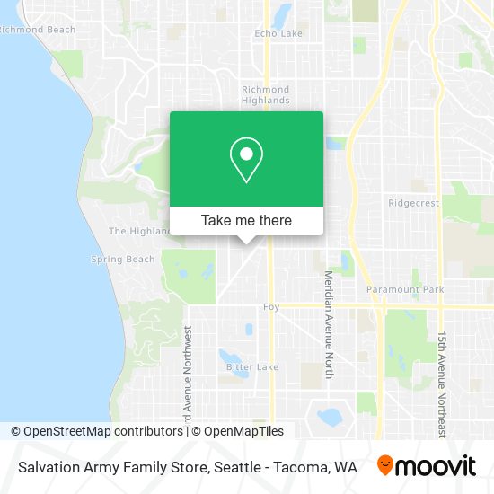 Salvation Army Family Store map