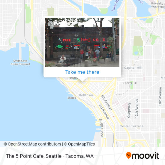 Mapa de The 5 Point Cafe