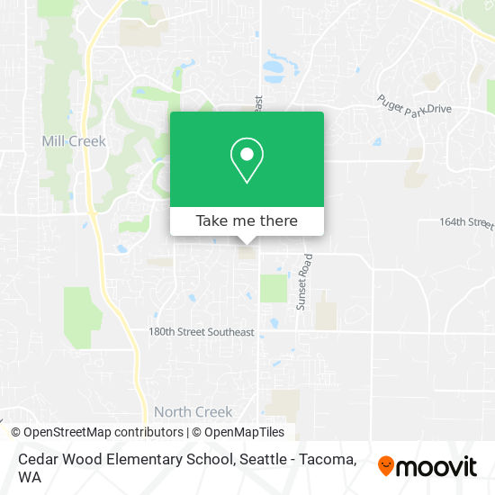 Cedar Wood Elementary School map