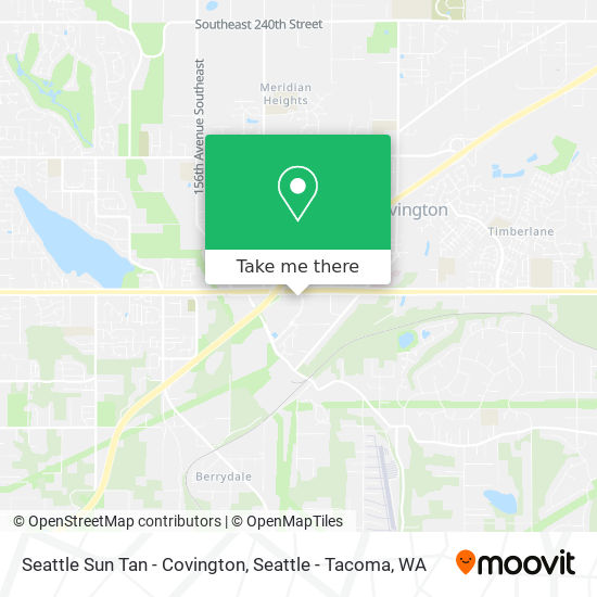 Seattle Sun Tan - Covington map