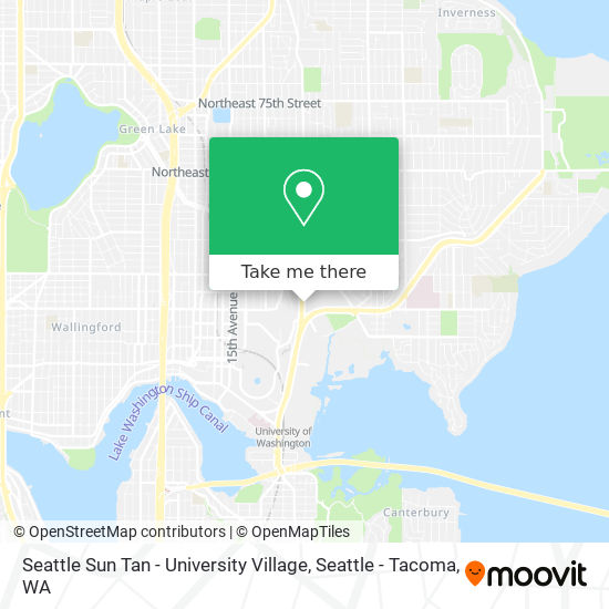 Seattle Sun Tan - University Village map
