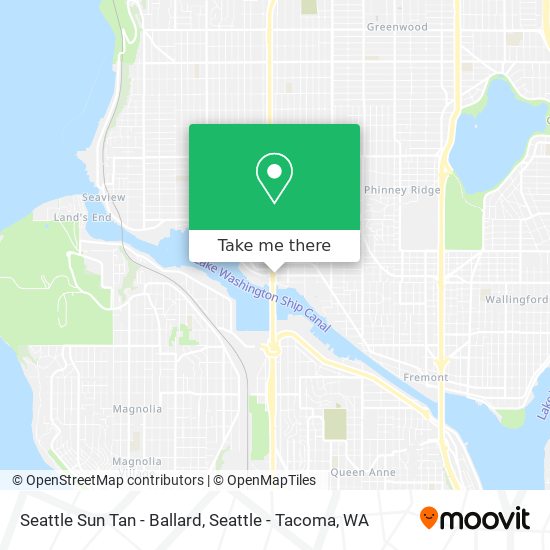 Mapa de Seattle Sun Tan - Ballard