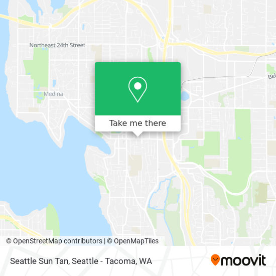 Mapa de Seattle Sun Tan