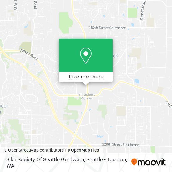 Mapa de Sikh Society Of Seattle Gurdwara