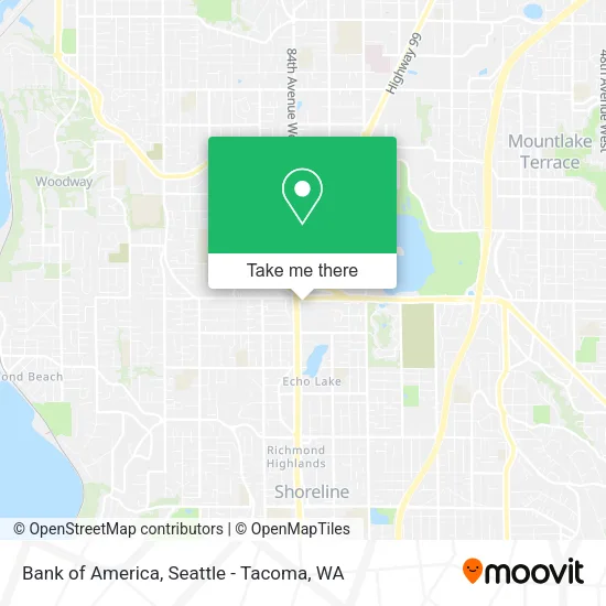 Bank of America map
