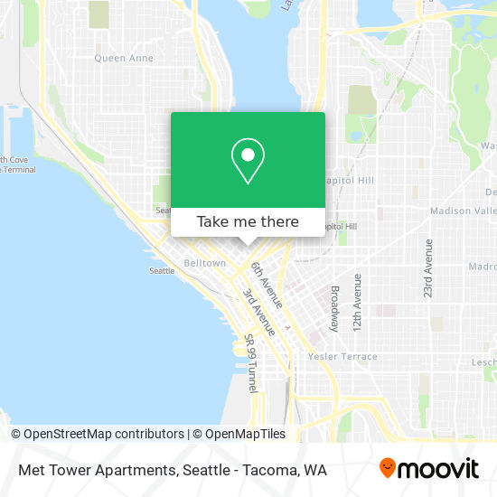 Mapa de Met Tower Apartments