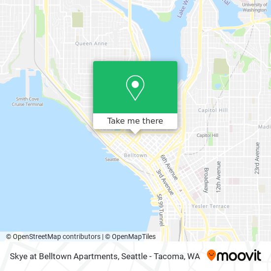 Skye at Belltown Apartments map