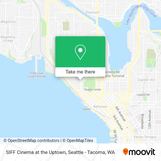 SIFF Cinema at the Uptown map