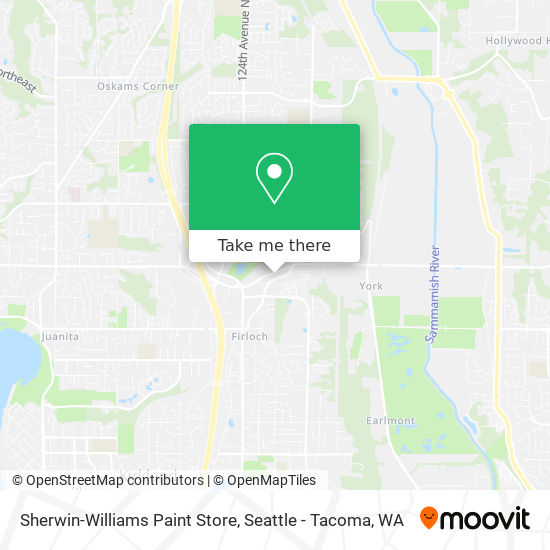 Mapa de Sherwin-Williams Paint Store