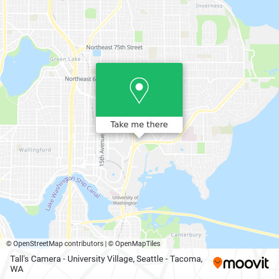 Tall's Camera - University Village map