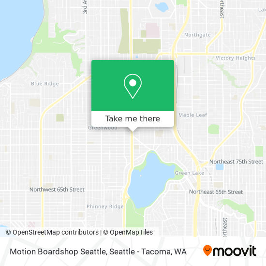 Mapa de Motion Boardshop Seattle