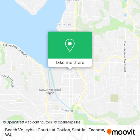 Beach Volleyball Courts at Coulon map