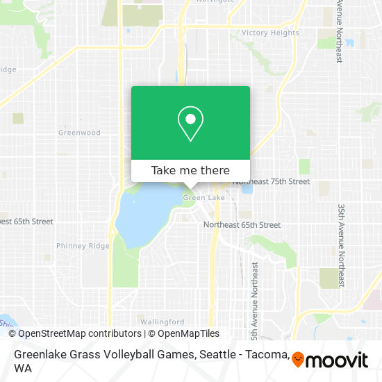 Mapa de Greenlake Grass Volleyball Games