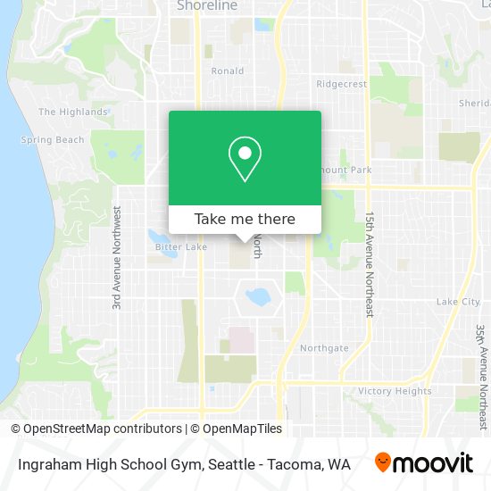 Ingraham High School Gym map