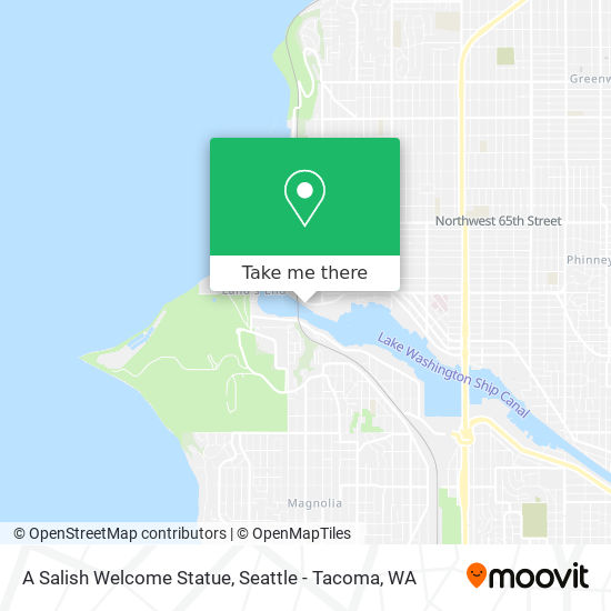 A Salish Welcome Statue map