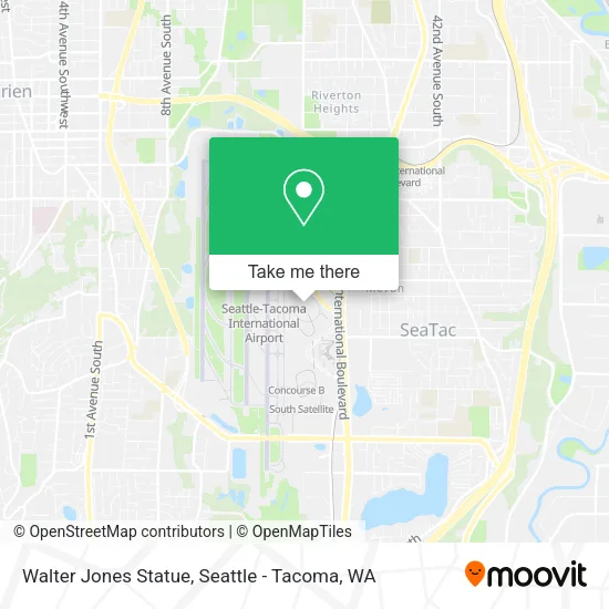 Mapa de Walter Jones Statue