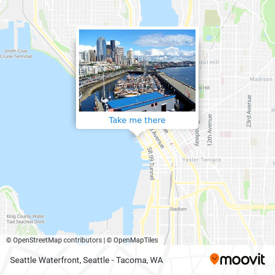 Seattle Waterfront map