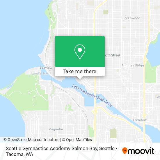 Seattle Gymnastics Academy Salmon Bay map