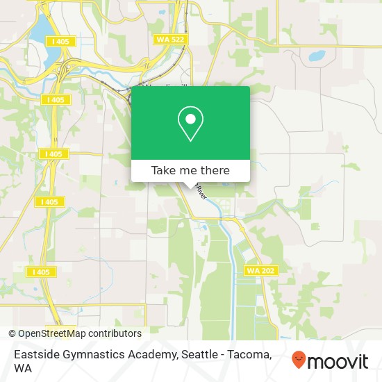 Mapa de Eastside Gymnastics Academy