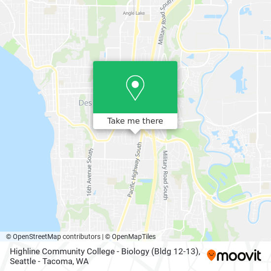 Mapa de Highline Community College - Biology (Bldg 12-13)