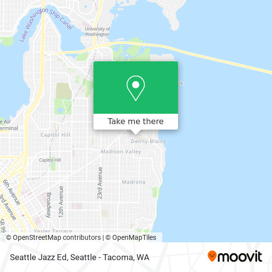 Seattle Jazz Ed map