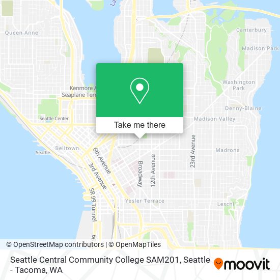 Seattle Central Community College SAM201 map