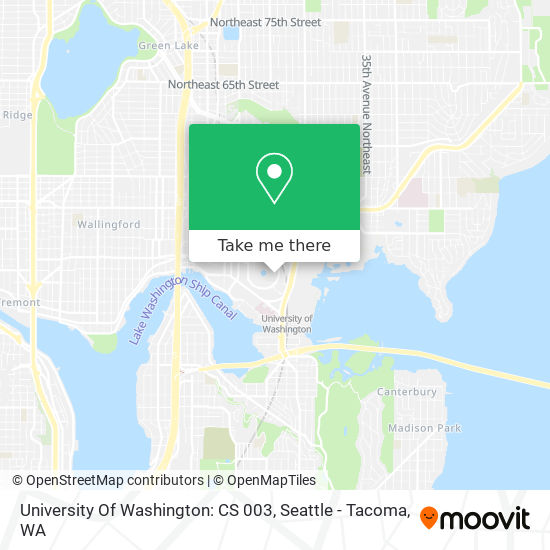 Mapa de University Of Washington: CS 003