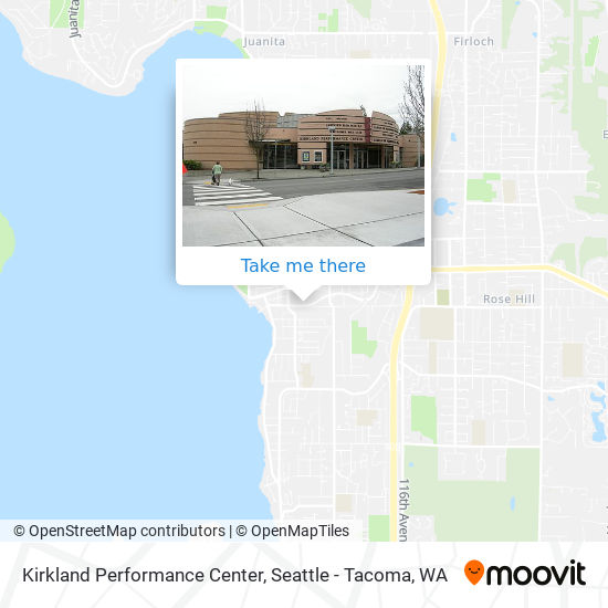 Mapa de Kirkland Performance Center