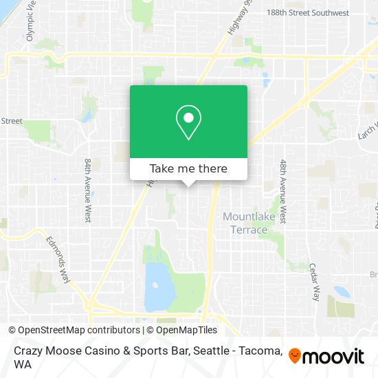 Crazy Moose Casino & Sports Bar map