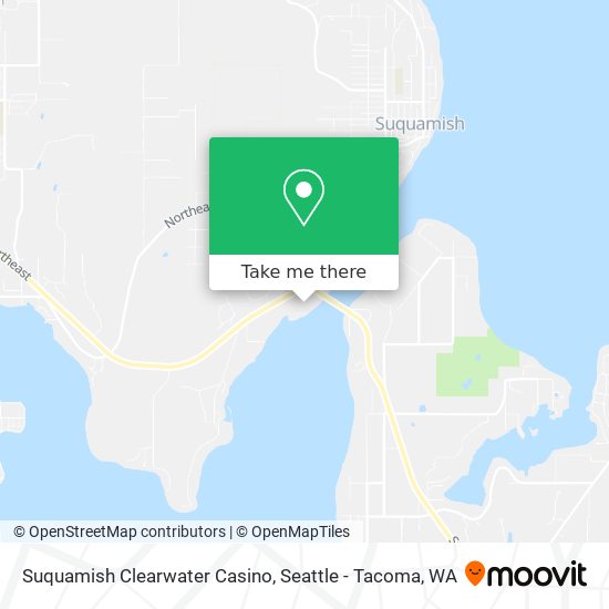 Suquamish Clearwater Casino map
