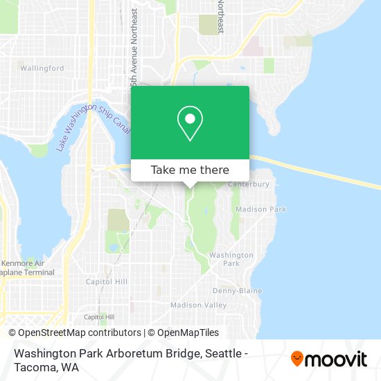 Mapa de Washington Park Arboretum Bridge