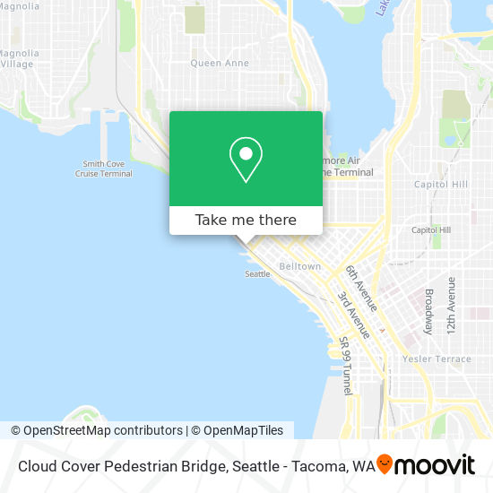 Cloud Cover Pedestrian Bridge map