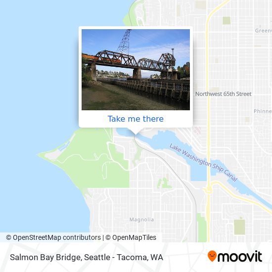 Salmon Bay Bridge map
